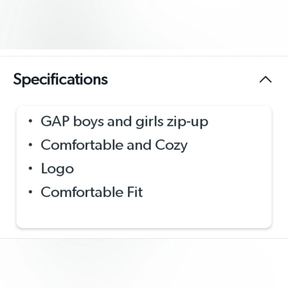 Gap Kids Full Zip French Terry Jacket Blue Size S 6-7